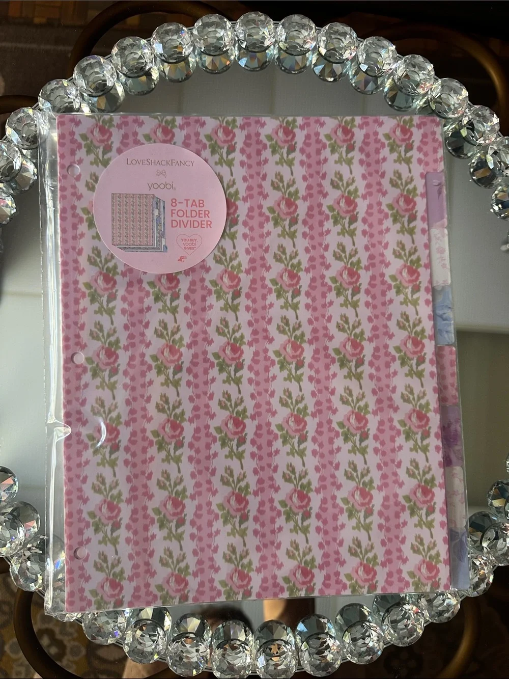 LoveShackFancy x Target Yoobi Floral 8-Tab Folder Dividers Pack NEW